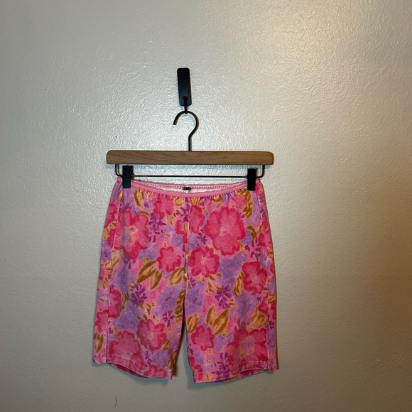 Free People‎ Crop Top and Bike Shorts Floral 2-piece Matching Set - Picture 4 of 11